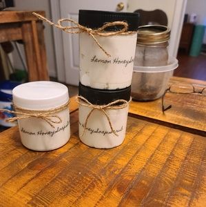 Whipped sugar body soap and body butters
